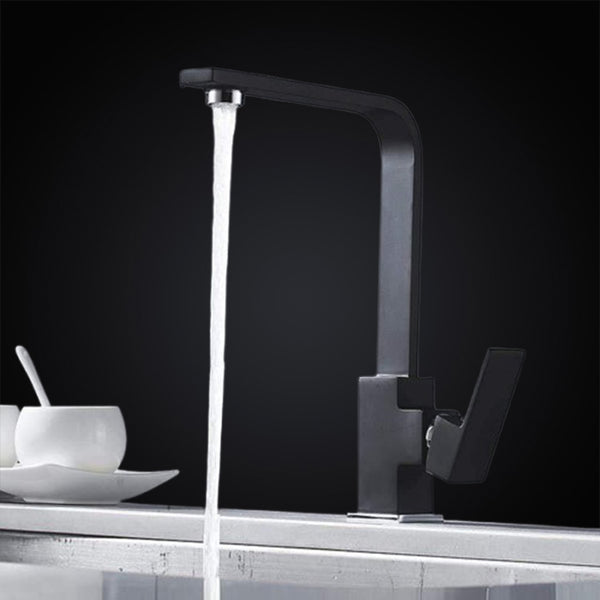 Square Style Sink Faucet with Hot & Cold Function