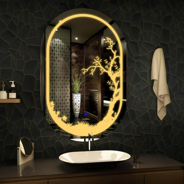 Luxury & Sleek Beautiful LED Mirror with Round Edges